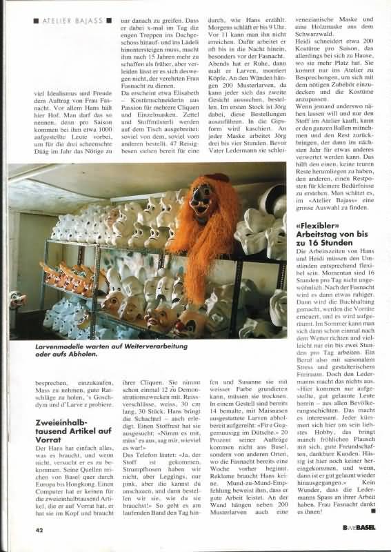 Ausschnitt aus dem Stadtmagazin B wie Basel 